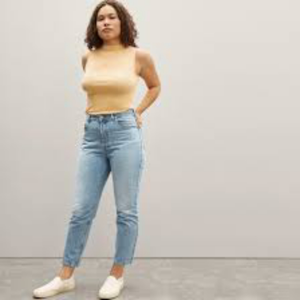 Everlane The Curvy ’90s Cheeky Jean Sunbleached Blue